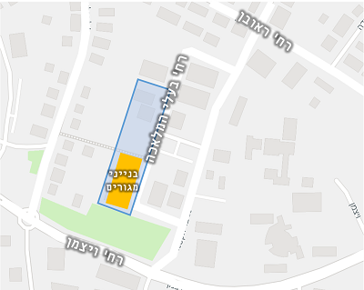 תמונה של מפה המתארת את מיקום המתחם ברחוב בעלי המלאכה
